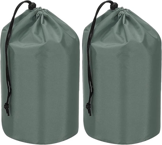 PATIKIL Stuff Sack, Waterproof Outdoor Storage Sack Portable Drawstring Dust Flap Bag Lightweight Sleeping Bag for Camping Hiking Travel