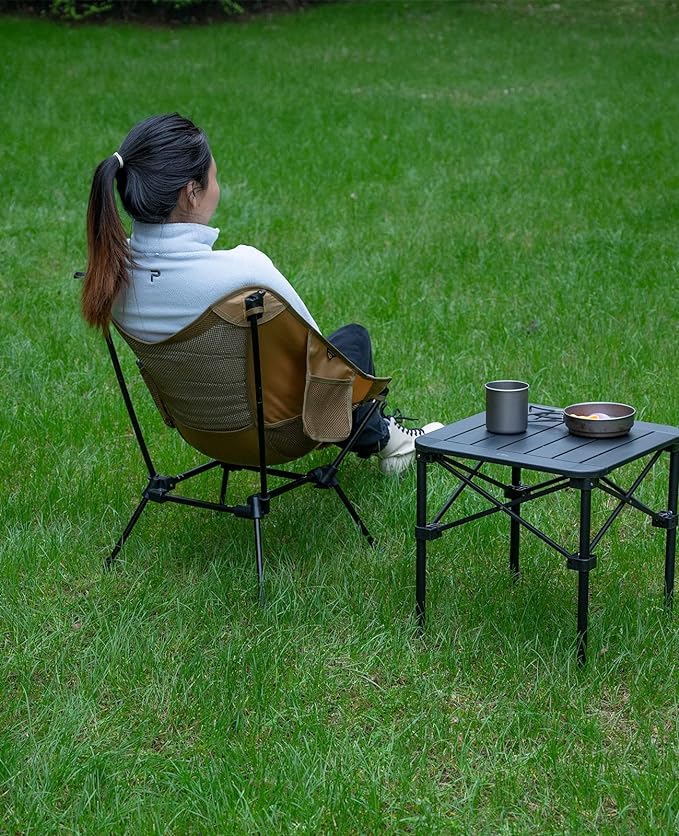 iClimb Ultralight Compact Camping Folding Beach Chair with Anti-Sinking Large Feet