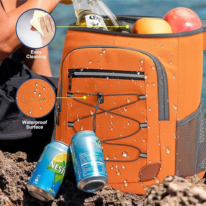 Backpack Cooler Insulated Leak Proof for Men Women 36 Cans Soft Cooler Backpack Insulated Waterproof Large Capacity Coolers Bag Portable for Lunch Camping Travel Picnic Hiking