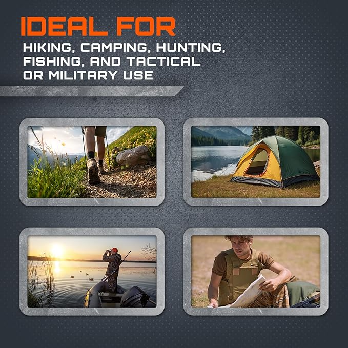 GunZee Tactical Backpack, 40-Liter MOLLE-Compatible Bug-Out Bag for Travel, Work, Camping, Hiking, Hunting, Fishing, and Military Use, Assault and Range Bag, Rucking Backpack for Men and Women