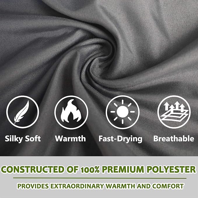 Frelaxy Sleeping Bag Liner, XL Travel Sheet & Camping Sheet for Backpacking, Hotel, Hostels & Traveling, Comfy & Easy Care, Full-Length Zipper/No Zipper, 4 Seasons Warm Cold Weather