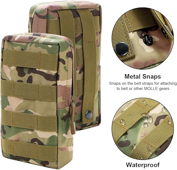 Gogoku 4-Pack Molle Pouch Tactical Molle Pouches Compact Utility EDC Waist Bag Pack