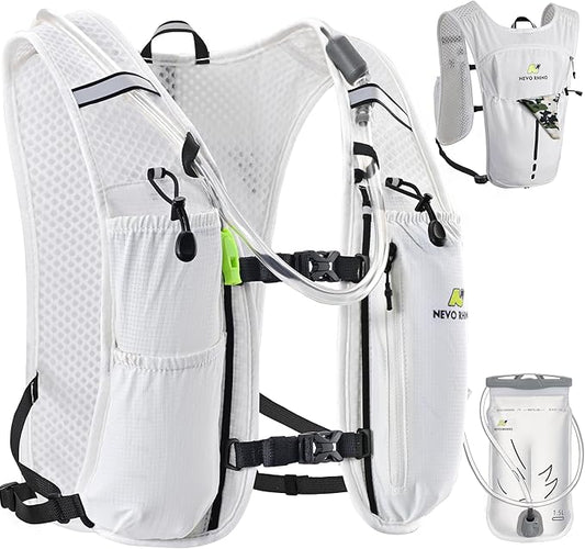 N NEVO RHINO Running Vest, Lightweight Hydration Vest, Insulated Water Backpack with 1.5L Water Bladder for Hiking, Trail, Running,Marathons,Cycling