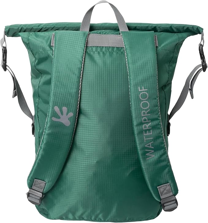 geckobrands Lightweight 30L Waterproof Backpack - Lightweight Watertight Outdoor Bag Hiking Traveling Light Water Activities