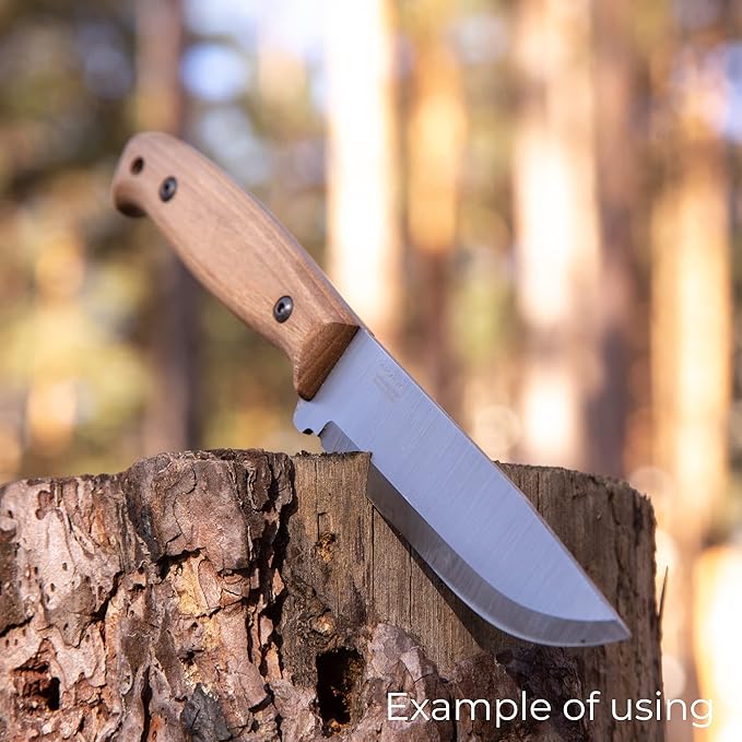 BPSKNIVES Blank Adventurer - Full-Tang Blank Knife for Knifemaking- Carbon Steel 1066 Blade - Scandinavian Scandi Grind Knife Blank - DIY Knives Making Blades