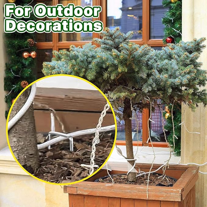 Petgrow 6 Inch Garden Stakes Galvanized Landscape Staples,U-Type Turf Staples for Artificial Grass, Rust Proof Sod Pins Stakes for Securing Fences Weed Barrier, Outdoor Wires Cords Tents Tarps