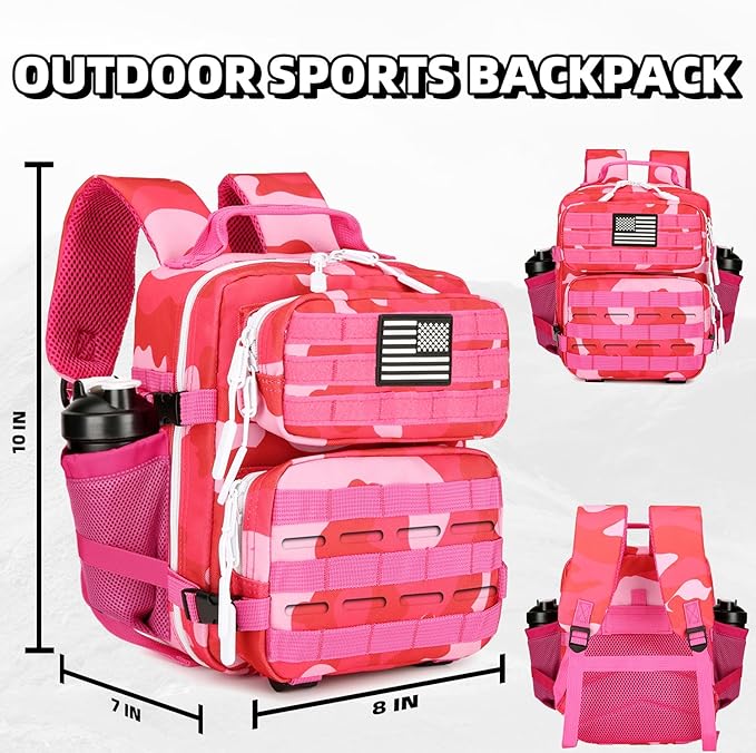 9L Mini Tactical Backpack for Men and Women Tactical Backpack Small for Hiking Small Tactical Bag Fitness Pack
