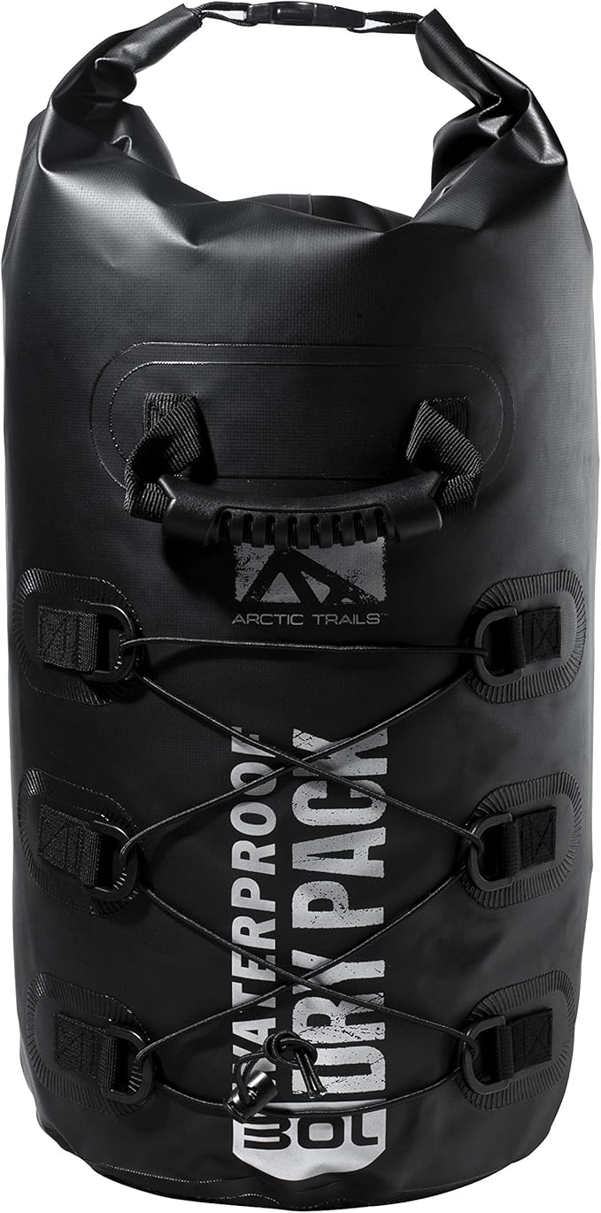 Franklin Sports Arctic Trails Waterproof Dry Bag - Kayak - Camping - Hiking - Boating - Beach - Fishing - Floating - Sea - Ocean 2L/5L/10L/20L/30L - Heavy Duty - Light Weight