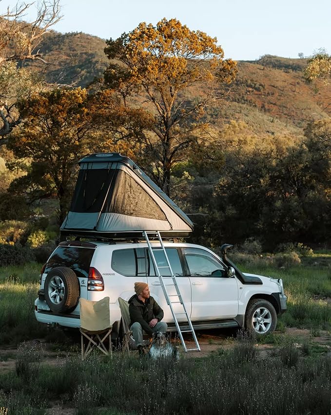 Space Model, High-Ceiling – Rooftop Tent Hard Shell 2-4 Person – Suitable for SUV Truck, RV, Car, Pickup – for Camping and Overlanding