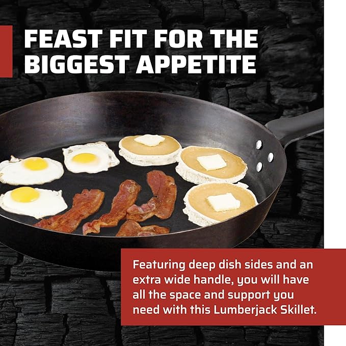 Camp Chef SLJ20 20" Lumberjack - Seasoned Steel Skillet