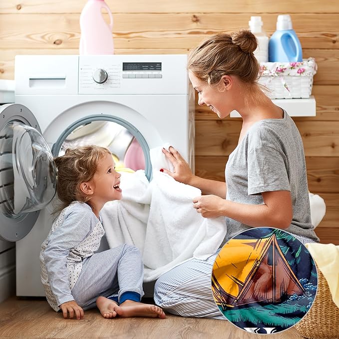 Camping Gifts for Women Men, Camping Blanket, Camper Decor, Camping Essentials Soft Throw Blanket for Couch Bed Sofa 60" X 50"