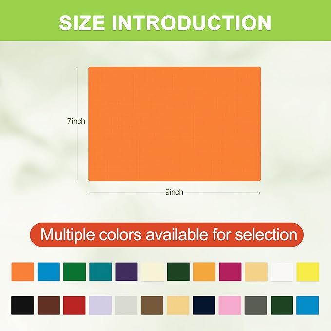 7x9in Nylon Repair Patch，Tent Repair Kit，Self Adhesive Waterproof Fabric Repair Tape for Tent, Umbrella, Sleeping Bag, Down Jackets,Knapsack. （Orange,6ps）