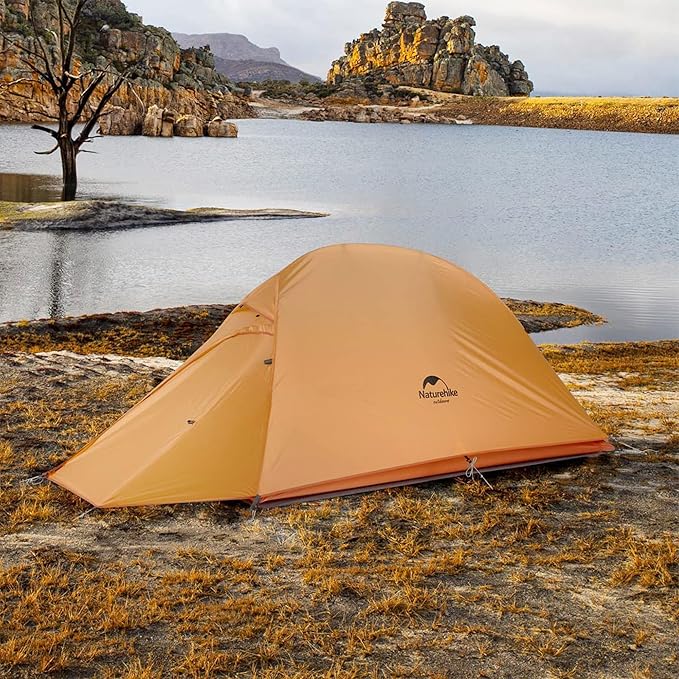 Naturehike Cloud Up 1 Person Tent, Lightweight Backpacking Tents for One Man, Waterproof Ultralight One Person Tent for Camping Hiking Backpacking