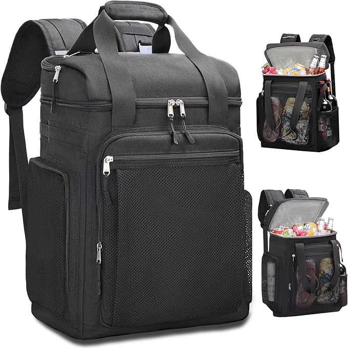 Estarer Beach Cooler Backpack Large, 42 Can Insulated Backpack for Men & Women, Soft Leakproof Cooler Bag for Beach/Camping/Hiking/Picnic/Travel