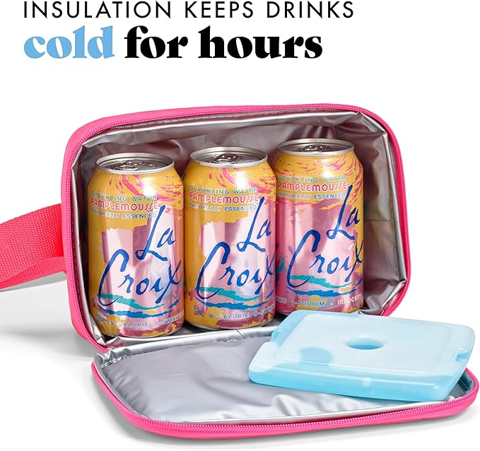 Fit & Fresh Carefree Cooler Collection – Insulated, Leakproof, Water-Resistant Tote & Mini Sling Bag for Summer Pool & Travel