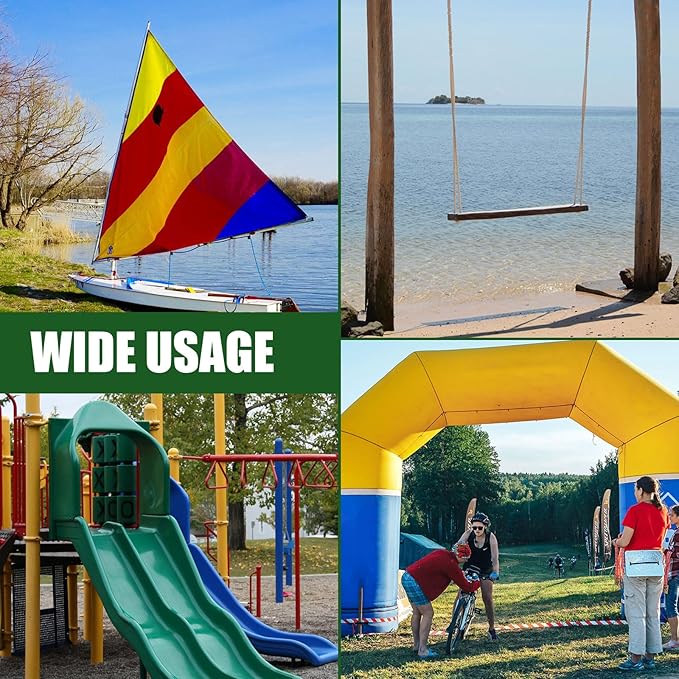 Gisafai 6 Pcs 30 Inch Long Ground Anchors Spiral Blade Earth Shed Anchor Kit Heavy Duty Tent Trampoline Hook 12 mm Thick Metal Swing Set Wind Stake for Mobile Home Canopies (Red)