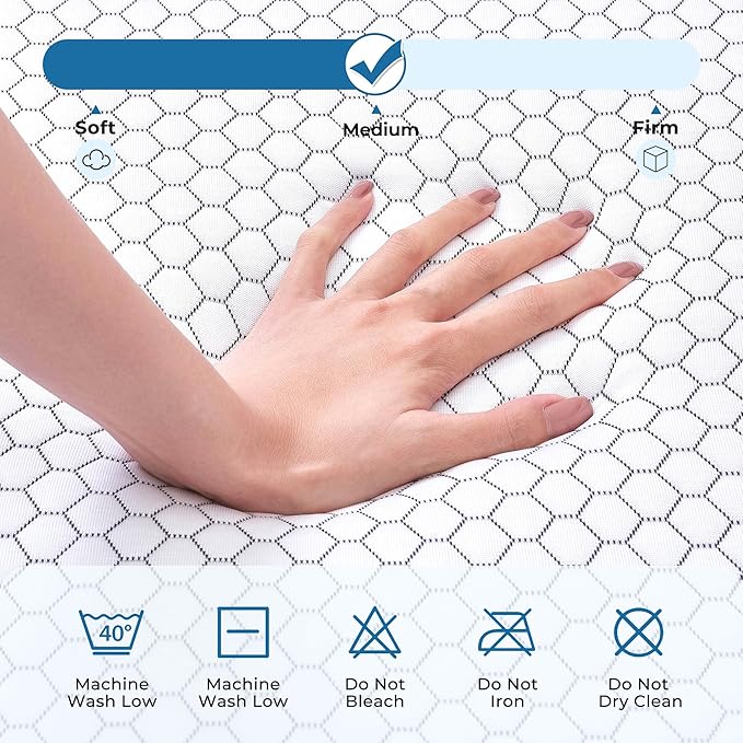 Odorless Foldable Mattress Twin Size 75" x 38" x 6", 6 Inch Folding Foam Mattress with Storage Bag, Fiberglass Free Trifold Memory Foam Mattress for RV, Guest Bed