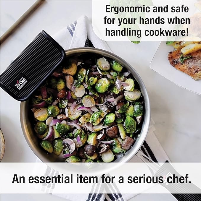 All-Clad Pot Protectors, Grip, and Dish Drying Mat Set: Pot Protectors for Kitchen Organization, 100% Silicone Heat Resistant Grip Set, 6-Piece