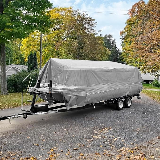 Sliver Tarps Heavy Duty Waterproof, 12 Mil Large Tarps with Grommets and Reinforced Edges, UV Tear Fade Resistant, Heavy Duty Tarpaulin for Outdoors Patio Camping, 14 * 14FT