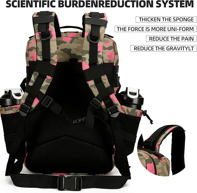 45L Tactical Assault Backpack 3 day assault pack with Molle Waterproof backpack Rucksack for Tactical Backpacks