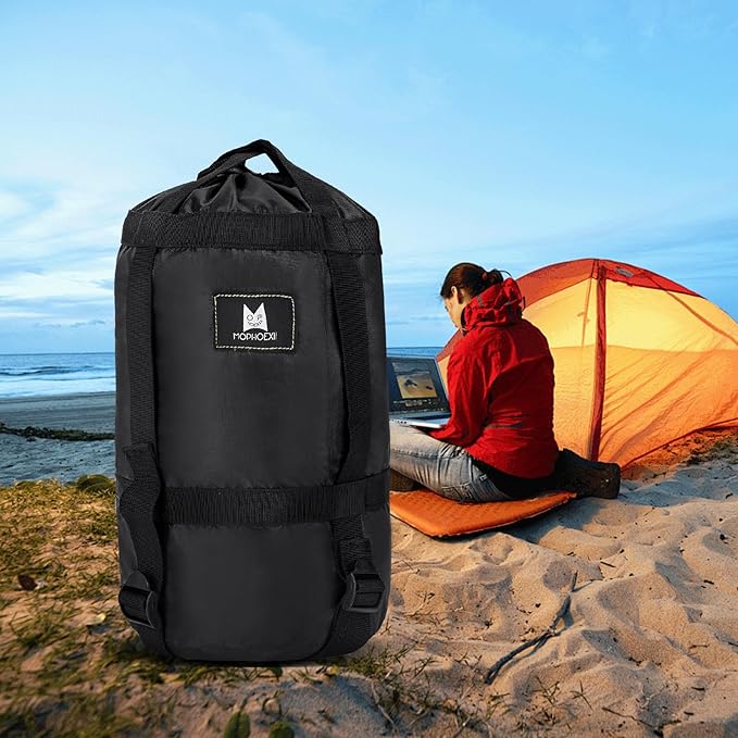 Compression Sack,8L/24L/45L Compression Stuff Sack,Water Resistant Sleeping Bag Carrier Lightweight Nylon Storage Sack-Space Saving Gear for Camping, Hiking