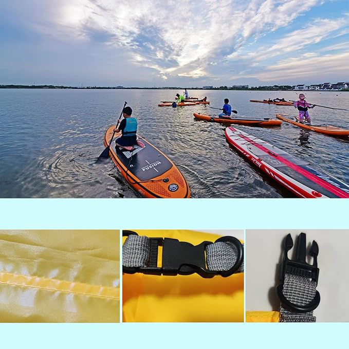 Dry Bags Waterproof, Ultralight Dry Sack, 10L/20L/40L/70L Waterproof Bags,Roll Top Sack for Kayaking, Beach, Rafting, Boating, Hiking, Camping,Swimming (Gray, 10L)