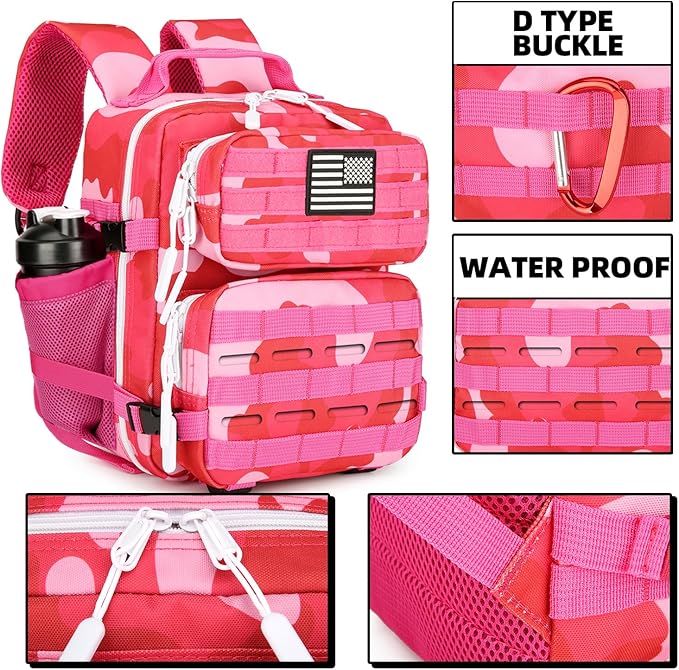 9L Mini Tactical Backpack for Men and Women Tactical Backpack Small for Hiking Small Tactical Bag Fitness Pack