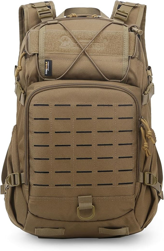 Mardingtop Small Military Tactical Backpack for Men,25L Molle Cordura Backpack for Hiking,Camping,Rucking