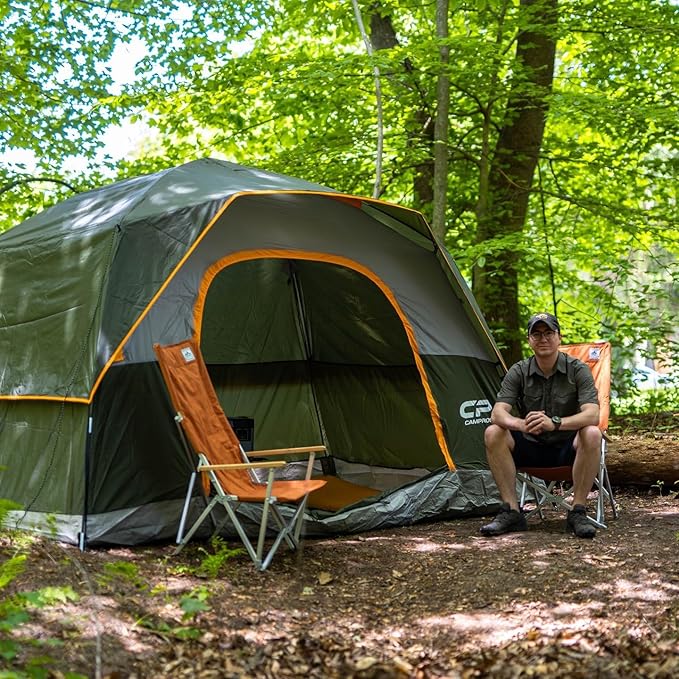 Tents for Camping 6 Person Tent Waterproof Windproof Double Layer Family Camping Tent, Easy Setup Dome Tent with Large Mesh Windows & Wider Door for Outdoor Camping & Hiking
