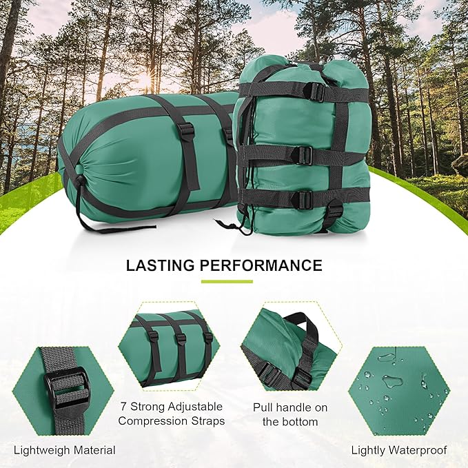 Compression Sack for Sleeping Bag Store Ultralight Sleeping Bag Compression Stuff Sack 15l 25l Space Saving Gear for Travel Camping Hiking Outdoor