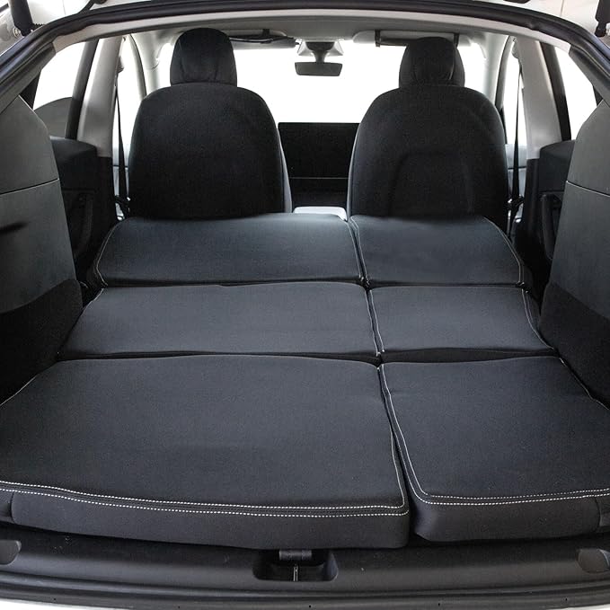 Holda Custom Fit Neoprene Mattress Compatible with Tesla Model Y (2020-2025) – 2-Piece Set, Water Resistant, Durable, Easy Install, Camping & Overlanding Comfort