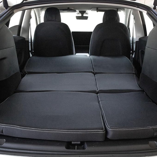 Holda Custom Fit Neoprene Mattress Compatible with Tesla Model Y (2020-2025) – 2-Piece Set, Water Resistant, Durable, Easy Install, Camping & Overlanding Comfort