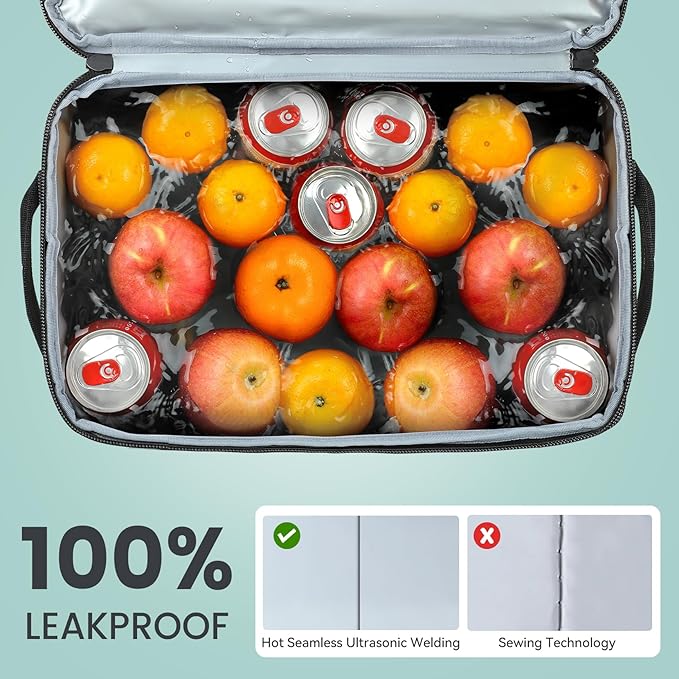 Cooler Backpack, 36 Cans Multifunctional Leakproof Cooler Backpack with Padded Top Handle, Mesh Pocket for Camping BBQ