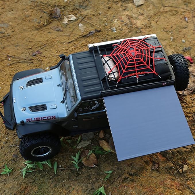 1/8 1/10 RC Car Simulation Rooftop Net Roof Side Awning Tent for SCX10 TRX4 D90