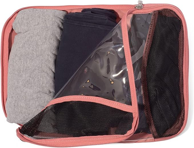 Baggallini Compression Cube 3-piece set - Lightweight Compression Packing Cubes for Travel