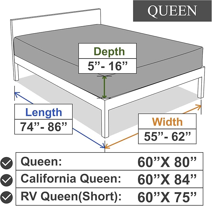 Soft Stretch Queen Size Fitted Sheet Only - 4-Way Stretchy Jersey Knit, T-Shirt Feeling & Ultra Soft, Wrinkle Free, Non-Slip & Snug Fit for Mattress (Deep: 5"-16") - Aqua, Queen