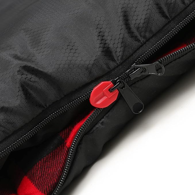 Large 0 Degree Sleeping Bags for Adults Cold Weather Sleeping Bag Camping Winter Below Zero 20 15 Flannel Big and Tall XXL