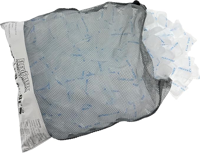 Cooler Cubes 8 lb Bag of Ice - Refreezable Reusable Ice Cubes