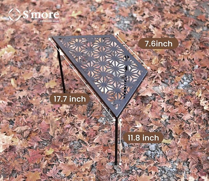 S'more Iron Outdoor Camping Table, Combination Picnic Table with Carry Bag, Portable Splicing Beach Table for Camping, Picnic, Travel, RV, BBQ, Hiking, Beach, 2-Pack