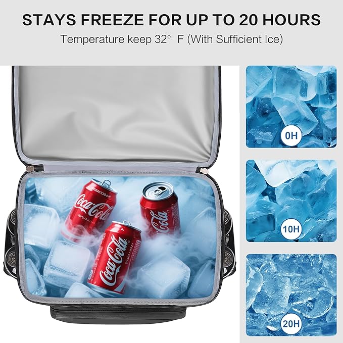 Large 52cans Waterproof Insulated Cooler Backpack for Men & Women, Leak Proof Backpack Cooler, Soft, 8Gal