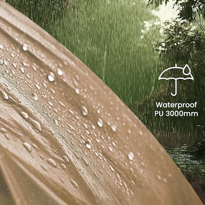 Inflatable Tents for Camping, Blow Up Tent with Hand Pump, Easy Setup Inflatable Hot Tent with Stove Jack, Waterproof Oxford Air Glamping Tents for Camping Adult 4 Person Upgrade Version