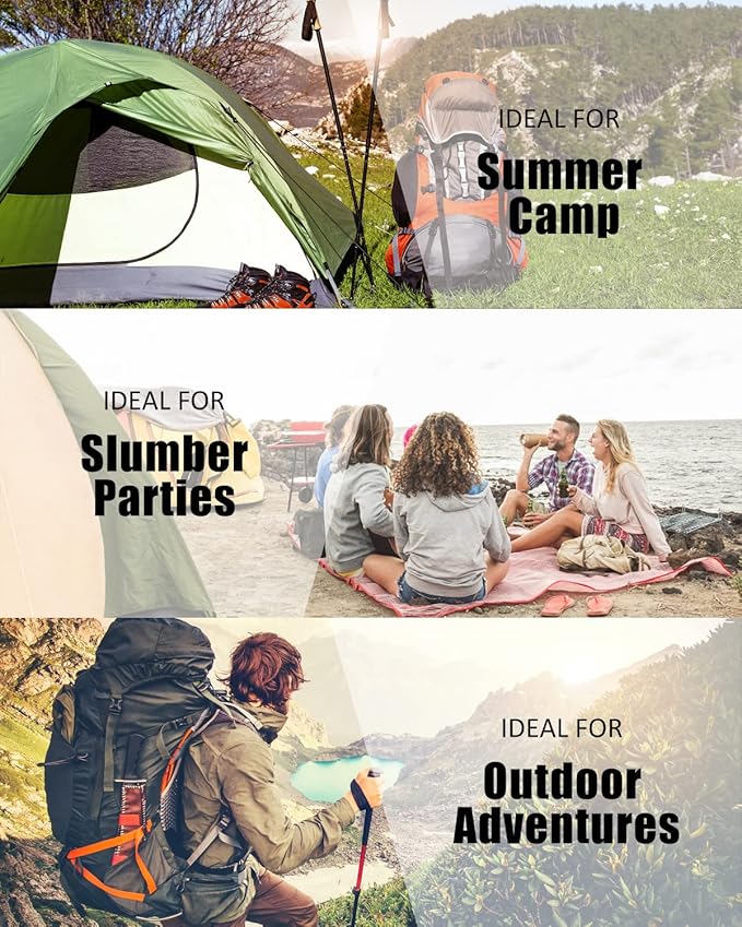 Sleeping Bags for Adults Cold Weather - 20 Degree Big&Tall Size Backpacking Lightweight Waterproof for Girls Boys Mens Teen Women for Camping Hiking Outdoor Travel Hunting with Compression Bags