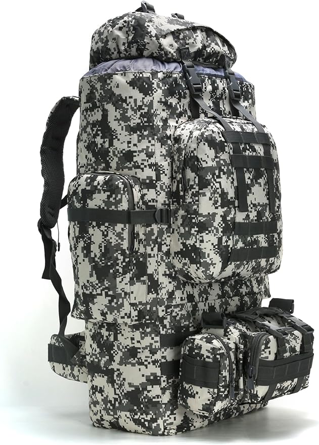 King'sGuard 100L Camping Hiking Backpack Molle Rucksack Military Camping Backpacking Daypack