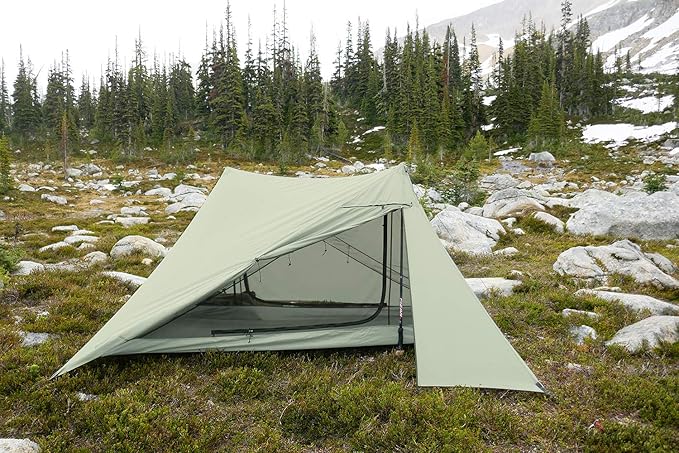 Drop + Dan Durston X-Mid Tent – Ultralight, Double Walled, Backpacking and Thru Hiking Shelter, Simple Pitch, Fully Waterproof, Supported by Trekking Poles