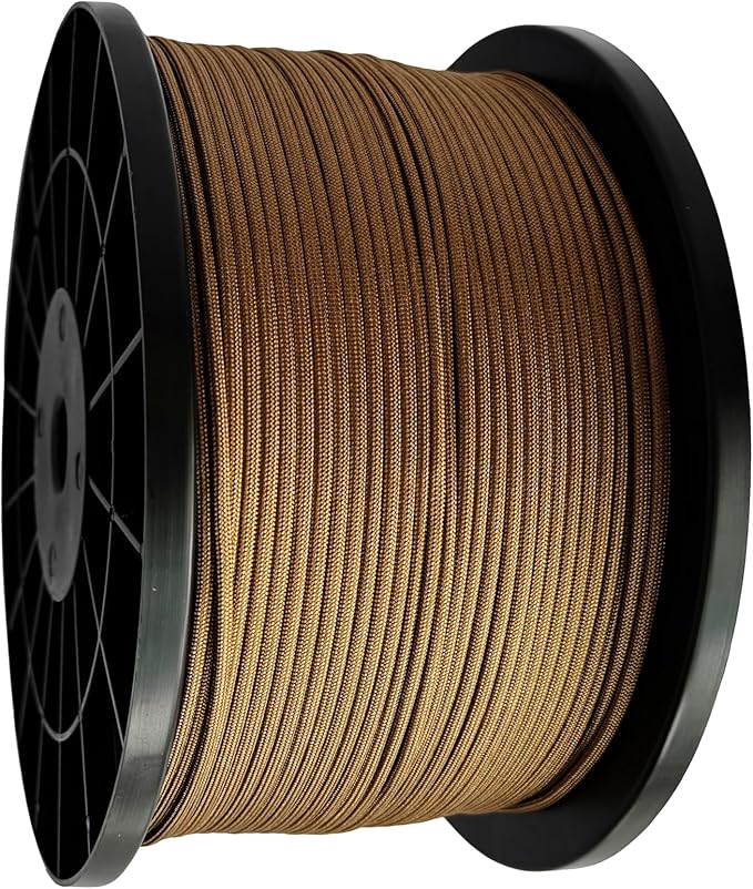 Paracord 550 lb, 7 Strand Paracord Rope 1000ft 4mm, Nylon Parachute Cord for Camping, Coyote