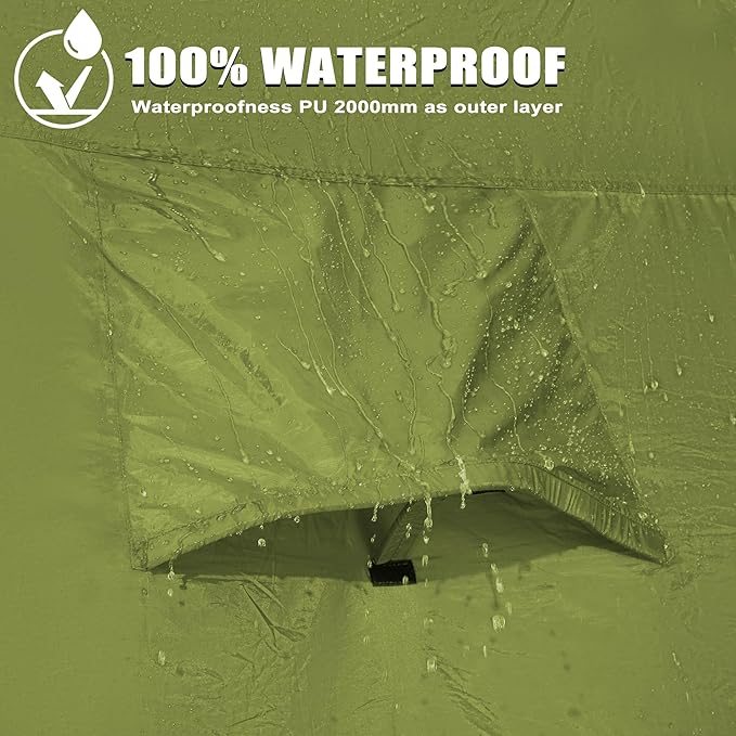 Pickup Truck Tent, Waterproof PU2000mm Double Layer for FT Truck Bed, Portable Bed Tent for Camping