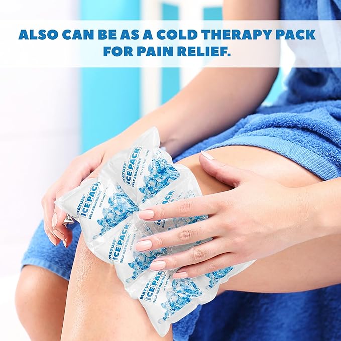 50 Sheets Reusable Freezer Ice Packs for Coolers & Lunch Boxes - Long-Lasting Gel Ice Packs, Cuttable 300 Cells, Keep Food/Drinks Cold for Shipping, Camping, Beach, Fishing