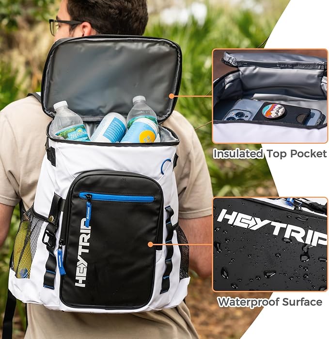 Heytrip Backpack Cooler 36/54 Cans, Insulated Portable Large Leakproof Waterproof Cooler Bag, 20 Hours Cold Retention for Lunch Camping Travel Beach Picnic