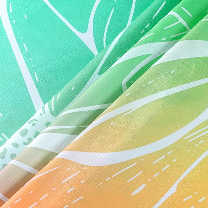 Beach Blanket, Waterproof Sandproof Beach Mat with 4 Stakes & 4 Pockets, 78''×86'' Large Compact Lightweight Sand Free Outdoor Essentials for Beach, Picnic, Travel, Camping