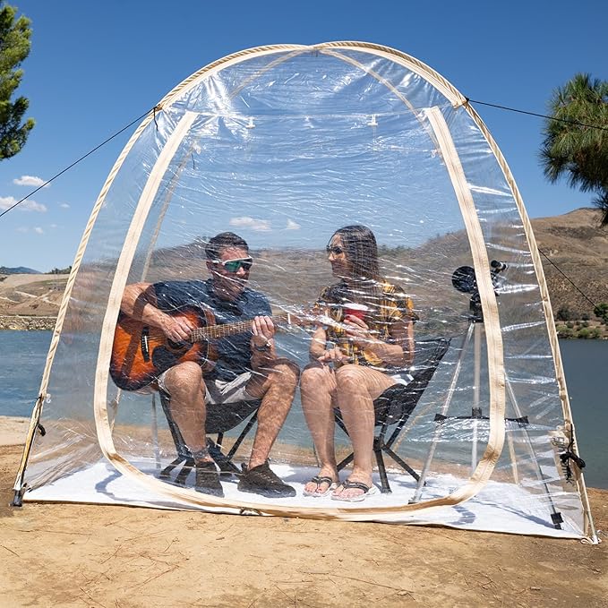Alvantor Pop Up Bubble Tent,Large Oversize Igloo Screen House,2-3 Person Cold Protection Outdoor Igloo, Winter Tent Snaps Fit 7'x4'x6.5'
